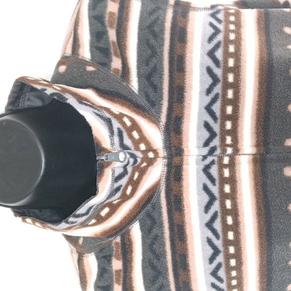 Reversible Vest, Ladies dancing, brown/tan/grey - Picture 7 of 8